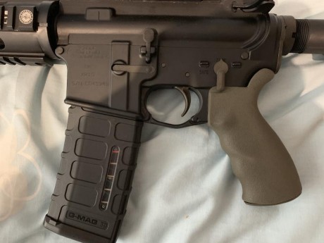 Vendo por dejar afición Sabré M4 cal.222 con accesorios originales y los de la foto, (menos el visor, 01