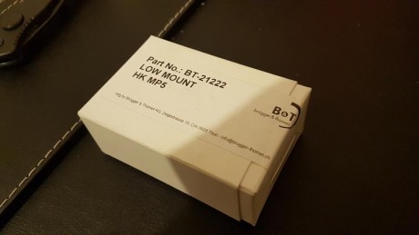 Vendo montura de la marca Bügger & Thomet en aluminio  anonizado en negro, con rail standar 1013  90