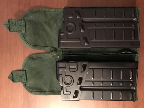 Vendo 2 cargadores de G3 validos para Cetme, 1 de Hk y otro de otro fabricante que no identifico. Pongo 00