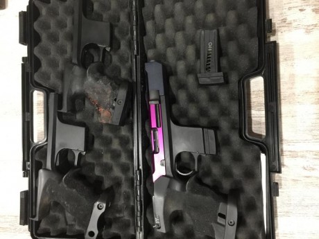 Por cese de actividad se vende hammerli sp 20 del 22lr con dos cachas de diestro , talla m y  talla L 00