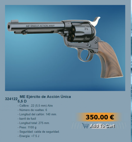 Muy buenas a todos; estaba pensando en comprarme un buen revolver western de CO2; tengo alguna de Umarex, 10