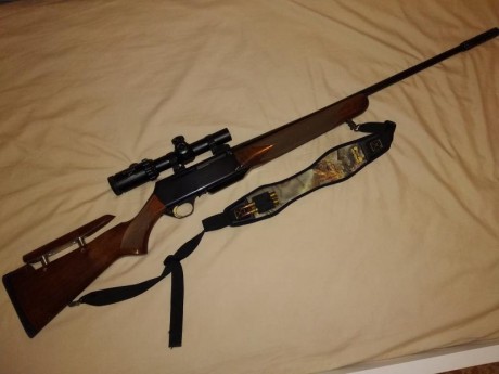 Se vende browning bar 2, calibre 338 WM, carrillera regulable, cañon con sistema boss regulable, dos cargafores,monturas 01