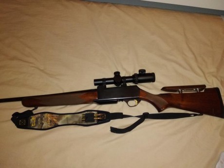 Se vende browning bar 2, calibre 338 WM, carrillera regulable, cañon con sistema boss regulable, dos cargafores,monturas 00