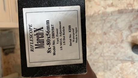Vendo visor Deon 8-80x56 con tubo de 34 mm con anillas kelbly y con reductor de luz retícula dot precio 02