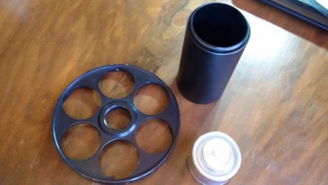 visor Leupold Competition 45x45 Target dot. Con anillas BKL. Parasol de 3", rueda paralaje grande 02