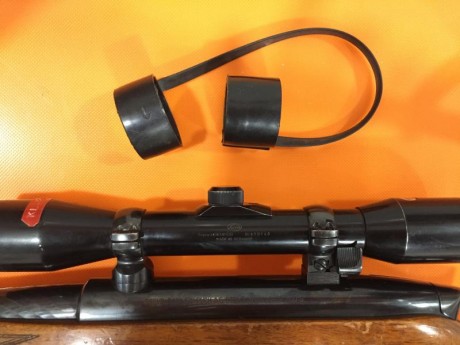 Vendo visor nickel supra 4x36 con monturas completas mannlicher (bases y anillas de pulgada). El visor 02