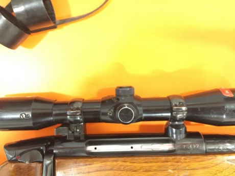 Vendo visor nickel supra 4x36 con monturas completas mannlicher (bases y anillas de pulgada). El visor 10