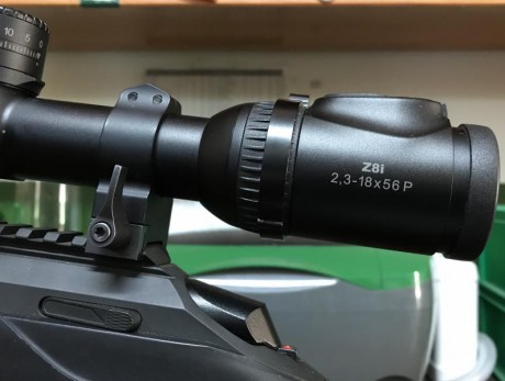 Visor Swarovski Z8i 2,3x18x56 con 400€ en extras: torreta balística, tapa de 56, palanca de ayuda al cambio 00