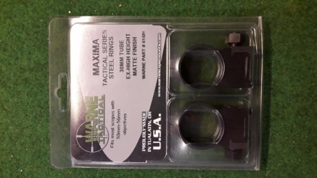 Bueno, pues eso, se venden unas magníficas anillas de la marca warne, están en muy buen estado.
Son para 01