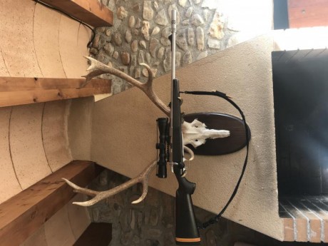 Se vende rifle, browning a-bolt stainles steel (inoxidable) calibre 375 h&h, cerrojo a 60 grados, 11