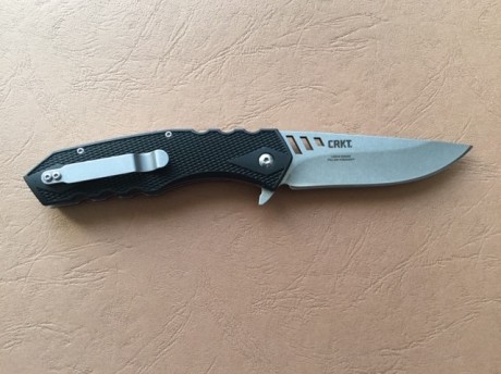   De mi colección vendo navaja CRKT Ruger follow-through.

Liner lock, cachas FRN, apertura con flipper, 00