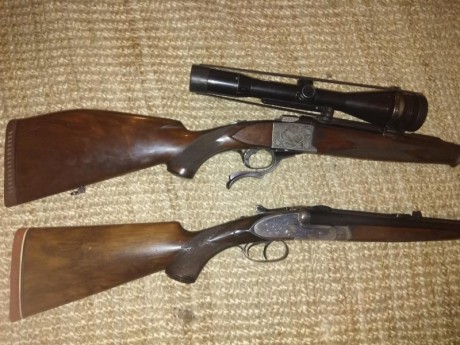 Monotiro calibre 243 marca Heym.Ruger modelo luxus.
  Dos visores zeiss, uno 6x42 y otro 2,5_10. Ambos 01