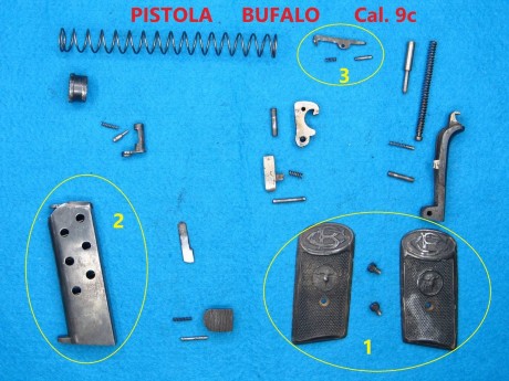 Ofrezco diverso piecerio (NO PIEZAS FUNDAMENTALES) procedente de un Lote de Armas que ya estaban INUTILIZADAS, 00