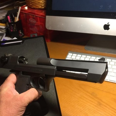 VENDO MI DESERT EAGLE  MAGNUN  CAL 44.
PAVON NEGRO EN BUEN ESTADO, MALETIN Y UTENSILIOS ORIGINALES.
MAS 30