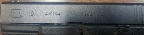 Muy buenas. Se vende glock 19 con caja, dos cargadores, y  mirilla extra. 350 euros. Saludos 20