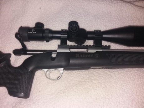 En venta rifle de precission sabatti rover tactical en calibre 308 win con visor arcea 10-40x60.
El arma 12
