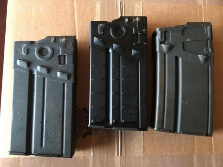 Buenas

Vendo varias cosas para Cetme C:
3 cargadores colección 
Dos Guardamanos 
Dos culatas 
Una correa
Tengo 02