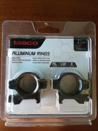 Buenas,
Vendo monturas Tasco para tubo de 1 pulgada y perfil bajo. Para montura tipo weaver/pycattini.
A 00