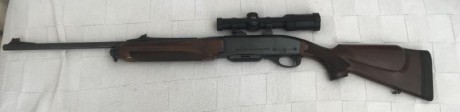 Hola compañeros necesito vender un semiautomático remington modelo 750 en calibre 35 whelen con apel y 02