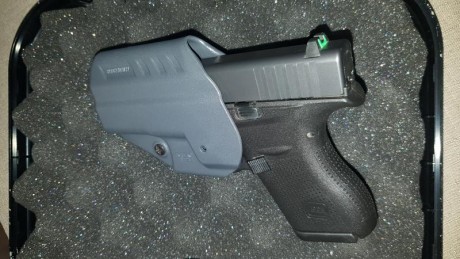 Hola compañeros!
Pongo en venta mi Glock 42 del calibre 380ACP. O 9mm corto. Ha disparado unos 50 cartuchos. 00