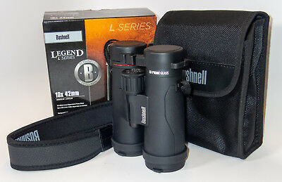 Vendo PRISMÁTICOS BUSHNELL LEGEND SERIE L 10X42 nuevos a estrenar, en su caja con accesorios (tapas, correa, 00
