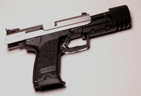 Esta pistola se ha disparado solo 150 veces. Se puede ver la falta de desgaste del cañón - lo que indica 12