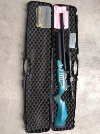 Vendo carabina Cometa Lynx V10 MKII de 5.5 con maletín, cargador múltiple y botella de 300 bares de 6-7 01