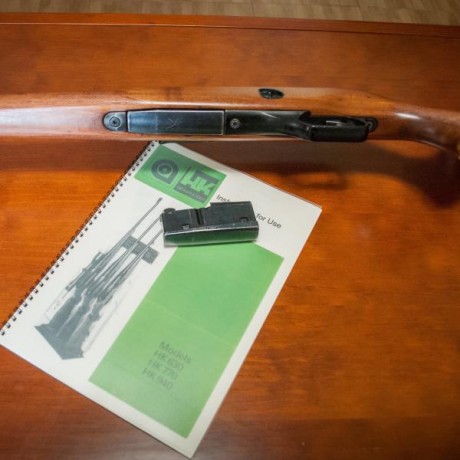 Se vende HK 940 corto 
calibre 30-06 
Con dos cargadores de dos balas 
manual de instrucciones 
muy bien 01