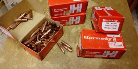Vendo lote de puntas Hornady Spire point de 140 gr.
4 cajas completas y otra con 90 puntas. 
Total 490 00