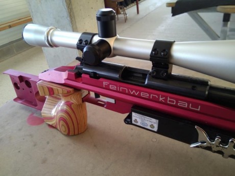 Se vende culata de aluminio para una carabina CAL .22 Lr marca FEINWERKBAU  modelo 2602 o bien el cañón 02