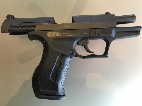 Por abandono de la afición VENDO pistola WALTHER P.99.cal 9mm., en un EXCELENTE ESTADO DE USO y con pocas 01