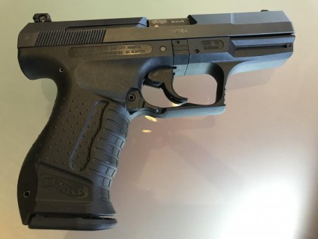 Por abandono de la afición VENDO pistola WALTHER P.99.cal 9mm., en un EXCELENTE ESTADO DE USO y con pocas 00