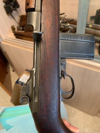 Vendo U.S. CARABINE M1 inutilizada en calibre .30M1, fabricada por UNDERWOOD en el año 1943, correa y 20