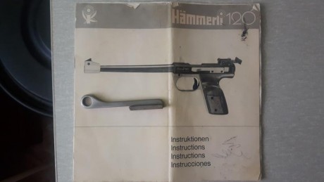 Sigo limpiando el armero. Vendo libro de instrucciones y palanca de carga de Harmmeli 120 15 euros 00