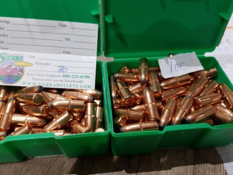 Tengo dis cajas de puntas del 30-30 de 150 gran a una que faltan unas cuantas...las dos  40 eu puestas 30