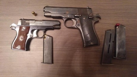 se venden estas maravillas españolas, la primera mide 14.5cm,super compacta(de bolsillo)del calibre 9corto
 02