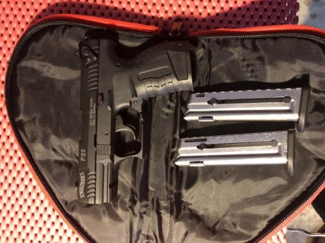 Vendo Walther P22 en perfecto estado,con dos cargadores y funda de transporte, hay que hacer hueco en 00