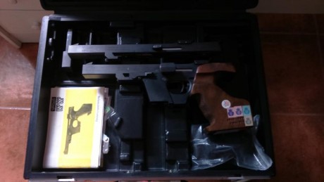 Vendo pistola Walther GSP del 32 con carro conversor del 22, buen estado, cacha Sarmiento 2cargadores 00