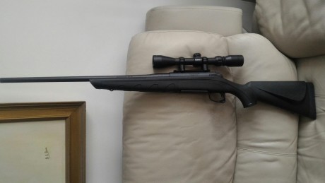 Buenas, es un Remington 770, en calibre 308.
Visor Bushnell 3-9x40
Ha disparado entre 10 y 15 tiros desde 01