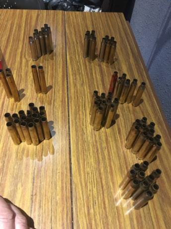 Cambio vainas ..36 de 300 WMagnum, 18 de 338 WMagnum, 16 de 9,3x62 todas de un tiro, cambio por vainas 00