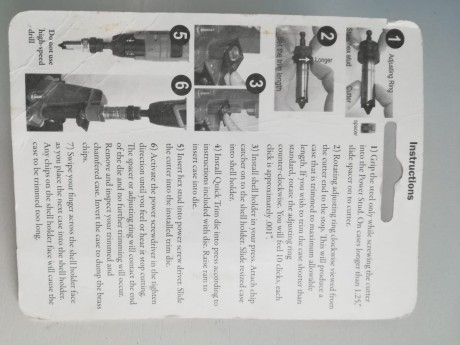 Vendo Trimer (recorta vainas) para taladro, esta nuevo, sin usar solo se ha desprecintado. Su precio en 00