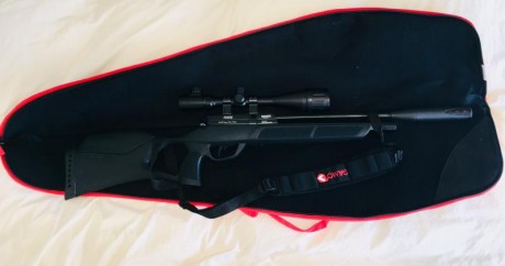 Por no disponer de tiempo ni lugar para su uso, se vende estupenda carabina Gamo Chacal PCP .22 prácticamente 01