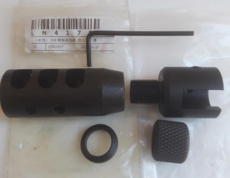 VRNDIDO adaptador con cubre rosca y bocacha para Ruger 10/22, y otras armas que os encajen. Os pongo las 20