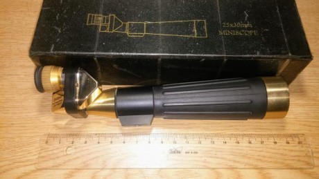 Hola amigos:
Vendo mi mini telescopio de 25mm x 30mm aumentos y menos de 20cm de longitud y gran luminosidad.
Lo 02