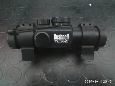 Se vende visor Bushnell trophy 1x28, material original no copia china, estado excelente, óptica perfecta, 02