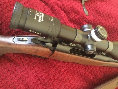 Se venden monturas  completas originales  giratorias mannlincher, no varia el tiro al quitar y poner el 01