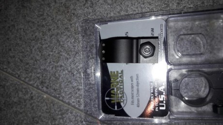 vendo anillas warne maxima tactical series para visores de 30mm altas para visores de campana de 40mm 00
