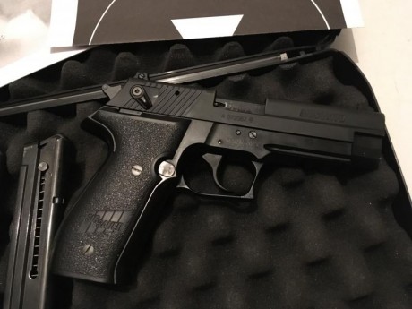 Vendo Sig Sauer Cal. 22lr.
Perfecto estado y muy muy poco uso.
Esta como nueva.
Disparador afinado y regulado.
Esta 01