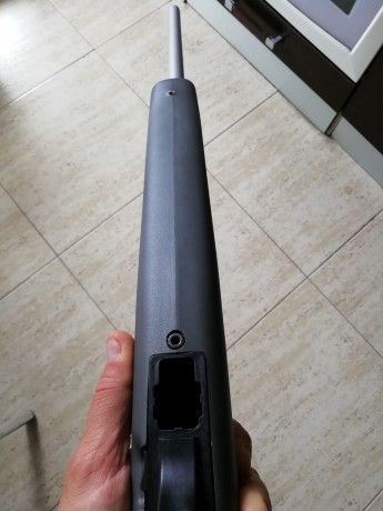 Buenas tardes.
Pongo a la venta mi remington 597 22 LR 
Como mejoras, lleva el kit de disparador MCarbo, 12