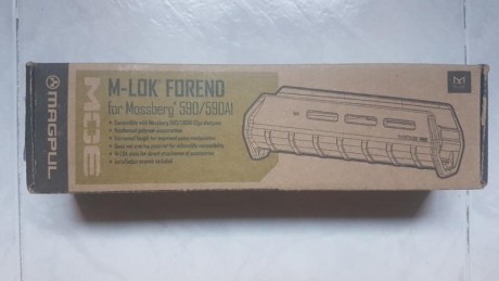 Vendido, Cerrar.

Vendo Guardamanos para escopeta Mossberg,  sirve para los modelos 590 ó 590A1, tiene 01